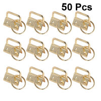 2550pcs 25mm Metal Key Chain DIY Hardware Key Chain Fob Wristlet With Key Ring For Lanyard Luggage Strap Accessories