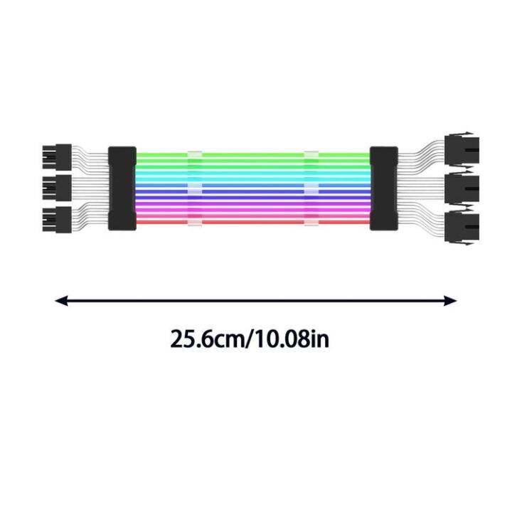 atx-power-cable-high-power-cable-extension-with-color-modes-pc-internal-components-for-motherboard-connector-high-power-supply-appropriate