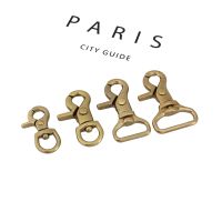 Solid Brass Trigger Clips Swivel Eye Bolt Snap Hook Lobster Clasps for Leather Craft Bag Strap Belt Webbing Pet Dog Rope Leashes Bag Accessories