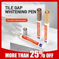 Waterproof Ceramic Tile Seam Pen Tile Marker Grout Pen Mildew Resistant for Tile Floor Wall Bathroom Decontamination Seam Repair