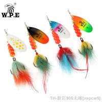 hot【DT】▤☄✖  W.P.E KOMODO Spinner 15g/22g 1pcs Hard Bait Feather Treble Metal Fishing Crankbait Bass Wobblers