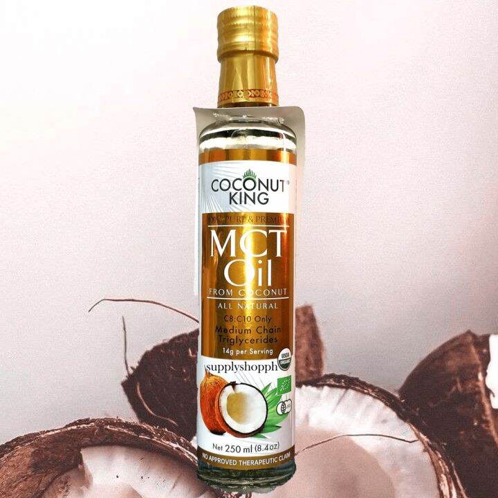 Coconut King 100 Pure and Premium MCT Oil from Coconut Oil 250 mL