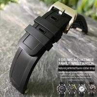 2023 new✗ Tali jam tangan karet Fluorine kualitas tinggi 22mm cocok untuk IWC AQUATIMER keluarga IW356802/376705/356811/376711 tali jam tangan lepas cepat