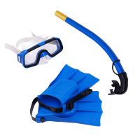 Swimming Goggles Snorkel Fins Waterproof Snorkeling Gear For Kids Adjustable Swim Fins