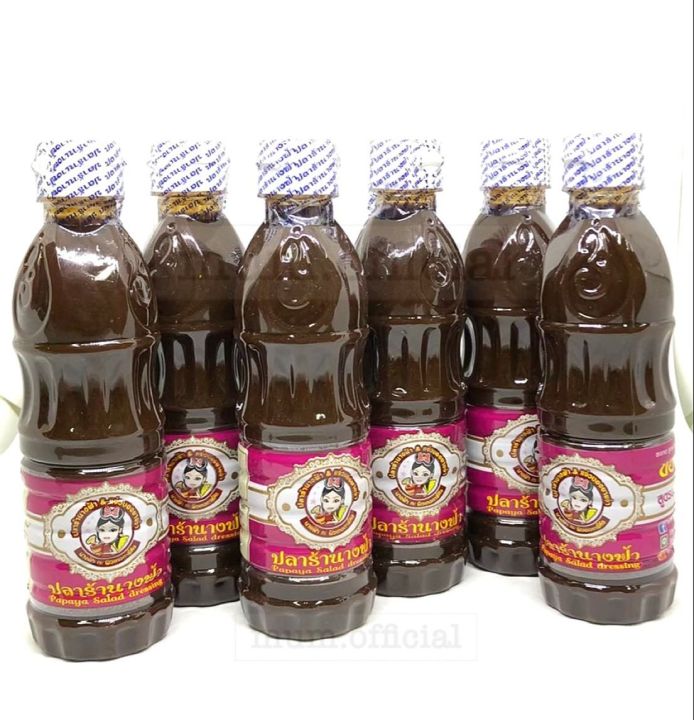 ปลาร้านางฟ้า-6-ขวด-สูตรฝาขาว-เข้มข้น-ขนาด-400-ml-ส่งฟรี