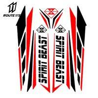 ﺴ♤﹊ SPIRIT BEAST Motorcycle Sticker Moto Feul Tank Pad Motorbike Stickers Motocross Pegatinas Protector