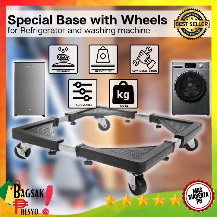 ★Multifunction Movable Washing Machine Base Special Base with Wheel for