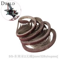 ○✙ 10Pcs 13x457mm Abrasive Polishing Sanding Belt for Belt Sander Grinder Drill Grinding for Dremel Accessories Grit 40/60/80/120