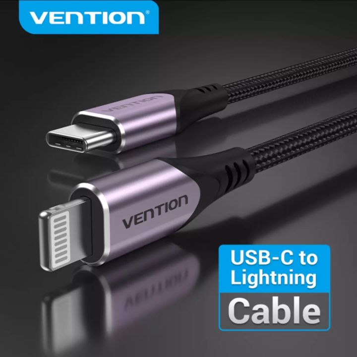 Vention Lightning Cable PD 20W iphone Charging Cable USB C to Lightning  Fast Charging Cable Apple Charger Cable MFi certified 3A 