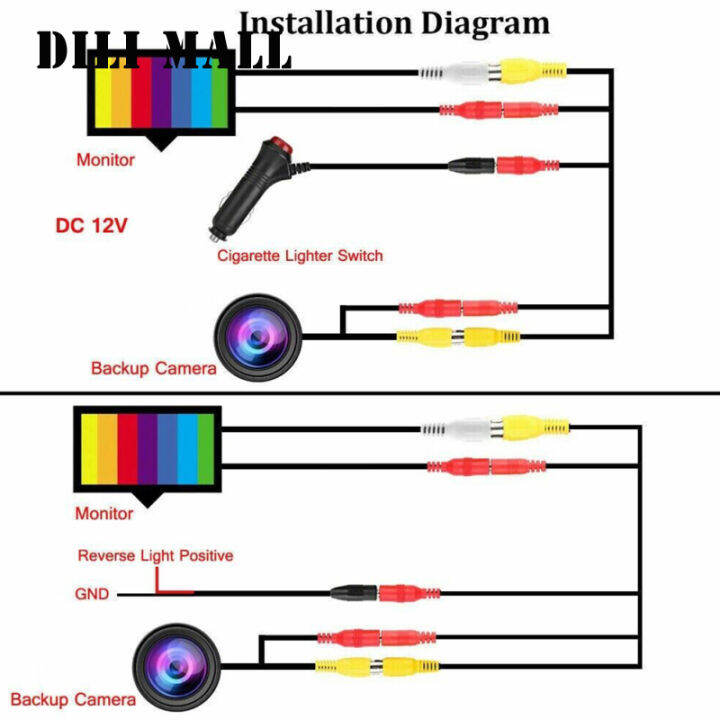 ขายกล้องสำรองข้อมูลมุมข้างหลังรถยนต์ชุด5-จอแสดงผล-lcd-hd-การมองเห็นได้ในเวลากลางคืนจอดรถ9led-กันน้ำ-ip68ระบบควบคุม