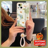 for Girls Lambskin Phone Case For iphone14 Flower bracelet personality Back Cover lovely phone case Raised lens youth