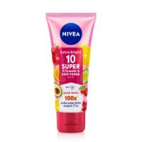 โลชั่นนีเวียเท็นซูเปอร์วิตามิน&amp;สกินฟู้ด 70 มล. Nivea Extra Bright 10 Super Vitamins &amp; Skin Foods