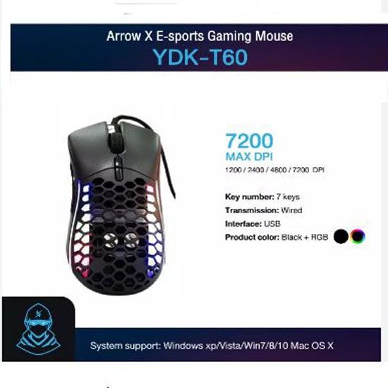 เม้าส์-สำหรับคอเกมมิ่ง-และ-ใช้งานทั่วไป-ydk-t60-arrow-x-mouse-usb-7200-dpi-black-rgb