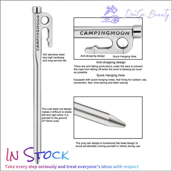 คลังสินค้าพร้อม-เต็นท์กลางแจ้งหมุดหมุด-heavy-duty-420สแตนเลสเต็นท์ตั้งแคมป์หมุดพื้นเล็บสำหรับเต็นท์-canopy