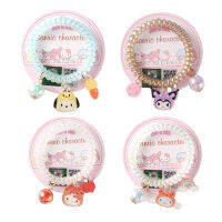 Cinnamoroll H Ello K Itty Kuromi Pochacco ของฉัน Melody ผมเชือกศัพท์แหวน F Rosted น่ารักสายศัพท์ผมแหวนน่ารักผมผูกสร้อยข้อมือ