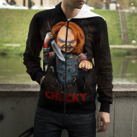 New Childs Play Horror Movie Chucky 3D Printed Men Women Children Zip Hoodie Spring Casual Fashion Long Sleeve Streetwear Cool Topstrend