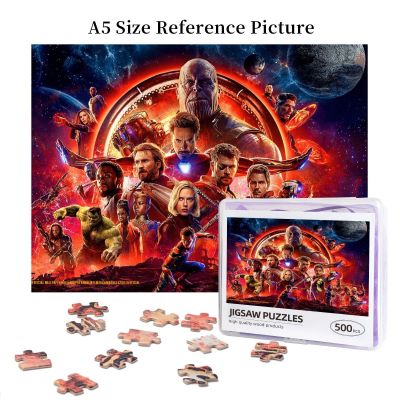 The Avengers Wooden Jigsaw Puzzle 500 Pieces Educational Toy Painting Art Decor Decompression toys 500pcs