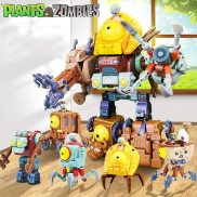 5 In 1 Plants Vs Zombies Assembly Deformation BOSS Giant Zombie Robot