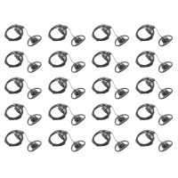 10X 2 Pin Advanced D Shape Clip-Ear Ptt Headset Earpiece Mic for Motorola 2 Way Radios GP88S GP300 GP68 GP2000 GP88