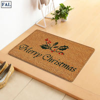 FAL Christmas Theme Door Mat Anti Slip Polyester Decorative Doormat Holiday Christmas Pad Home Restaurant Decor 40x60cm