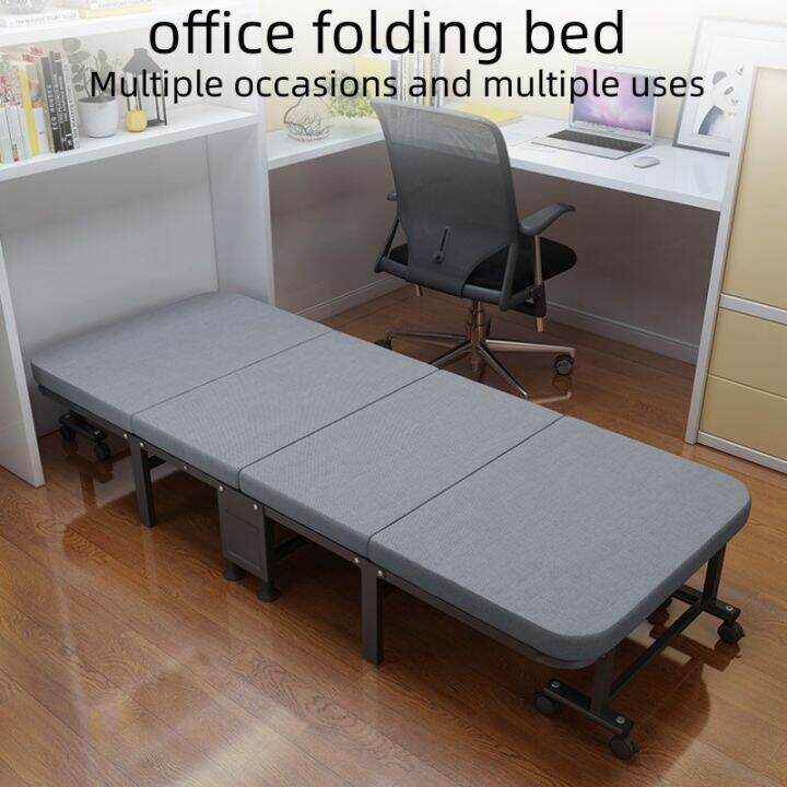 Folding bed Portable Single Bed Folable Office Lunch Break Bed Folding