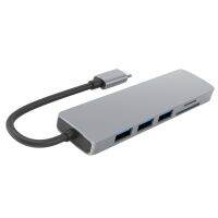 【No-profit】 liaoxian3105992120 2020 6 In1 USB Type C Hub อะแดปเตอร์ที่มี4พัน Multiport อ่าน USB3.0 TF PD วิดีโออุปกรณ์คอมพิวเตอร์แยก USB