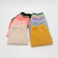 【YD】 Hats Children Baby Ears Cartoon Knitted Keep Warm Soft Kids Boys Cold Proof Baggy Cap New