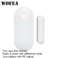 【LZ】∏❒  Wireless Two Way Door Window Sensor Two Difference RF Signal Code When Open   Closed Magnetic Detector 433mh 1527 CR2450 Battery