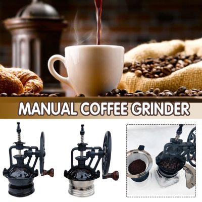 （HOT NEW） Retro WoodenCoffeeGrinder เหล็กหล่อ Ferris WheelAdjustable Mill เครื่องชงกาแฟที่บ้าน