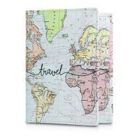 Travel Accessories Newest World Map Passport Holder PVC 3D Print Leather Travel Passport Cover Case Card ID Holders 14cm*9.6cm Card Holders