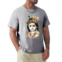 Lord Krishna T-Shirt Black T Shirt Anime Clothes Tees Anime T-Shirt Mens T-Shirts Pack