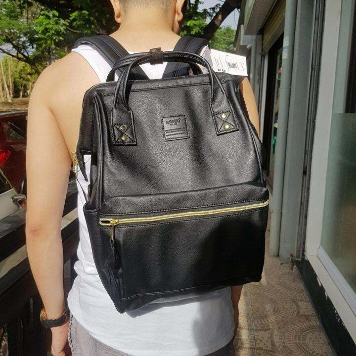 Anello Backpack Leather Black Lazada PH