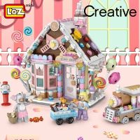 LOZ Candy House เด็กอาคารตกแต่ง Building Blocks ของเล่นประกอบของเล่นปริศนาเด็กหญิงวันเกิดของขวัญ