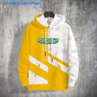 ✷▤ Hooded fleece Pikachu joint top male age season big yards of duck printing color matching big yards coat thin section