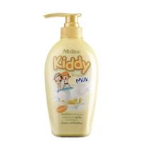 mistine Kiddy Double Milk 400ml. แชมพูอาบน้ำ ดับเบิ้ล มิลค์ สูตรน้ำนมถั่วเหลือง และน้ำนมแพะ