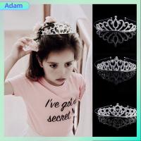 ADAM แฟชั่น รอยัล ที่คาดผม คริสตัล tiaras แต่งงาน พลอยเทียม มงกุฎเจ้าหญิงราชินี เครื่องประดับผมเจ้าสาว