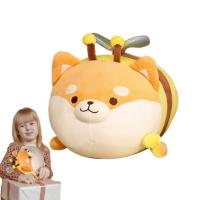 Shiba Inu Stuffed Animal Plush Bee Shiba Inu Plushies Soft Snuggly Playtime Companions Gift Desktop Companions Guardian Doll Plush Toys Holiday Gifts for Kids present