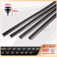 2pcs Universal Auto Vehicle Insert Rubber Strip Refill For Frameless Wiper Blade 6mm 12 quot;14 quot;16 quot;17 quot;18 quot;19 quot;20 quot;21 quot;22 quot;24 quot;26 quot;28 quot;30 quot;32 quot;