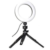 K315 Live Bracket Fill Light Ring Light 6” Selfie Ring Light with Mini Tripod Stand