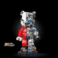 สร้างสรรค์อิฐหมีหุ่นยนต์ RX-78ซูเปอร์ฮีโร่ Moc อาคารบล็อก400 Bearbricks ประกอบรุ่นของเล่นคอลเลกชันสำหรับเด็กผู้ชายของขวัญ