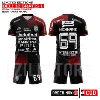 ﹊☼ ชุดบอล BALI UNITED ฟรีชื่อ 2022-2023 สําหรับเด็ก และผู้ใหญ่