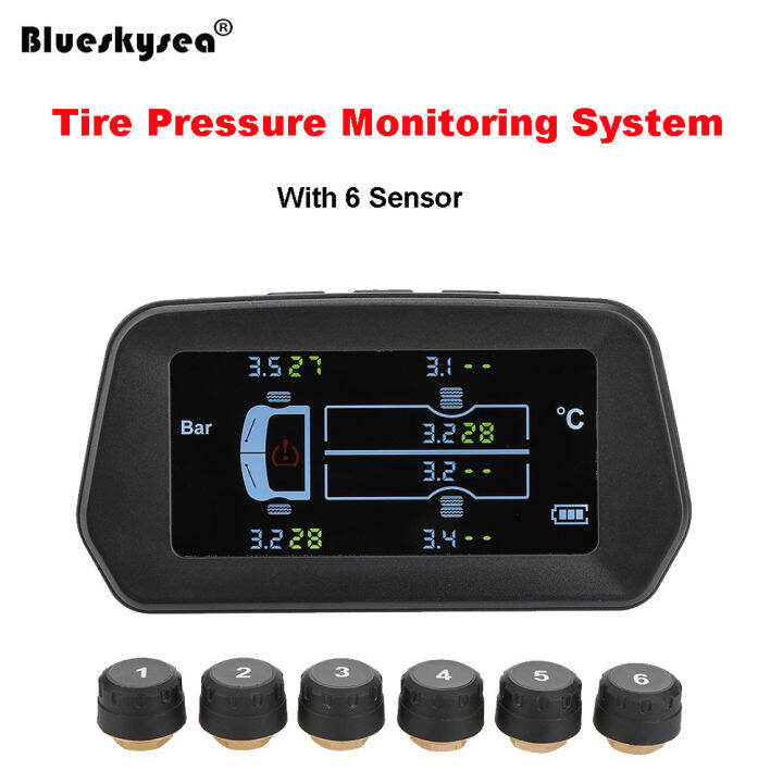Blueskysea Auto Truck TPMS Wireless Tire Pressure Monitoring System Car Tyre Pressure Monitor