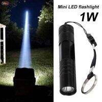 Lampu Senter LED Super Terang Anti Air 1W Bisa Zoom untuk Camping Hiking Sepeda