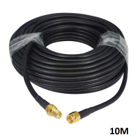 PR-SMA 10 เมตร Low Loss สายอากาศ Wifi,4G LTE Router Antenna Extension Cable RP-SMA