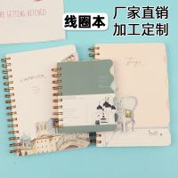 [COD] Korean version of simple spacer book cartoon horizontal line coil A5 thickened notebook A6 fresh customization