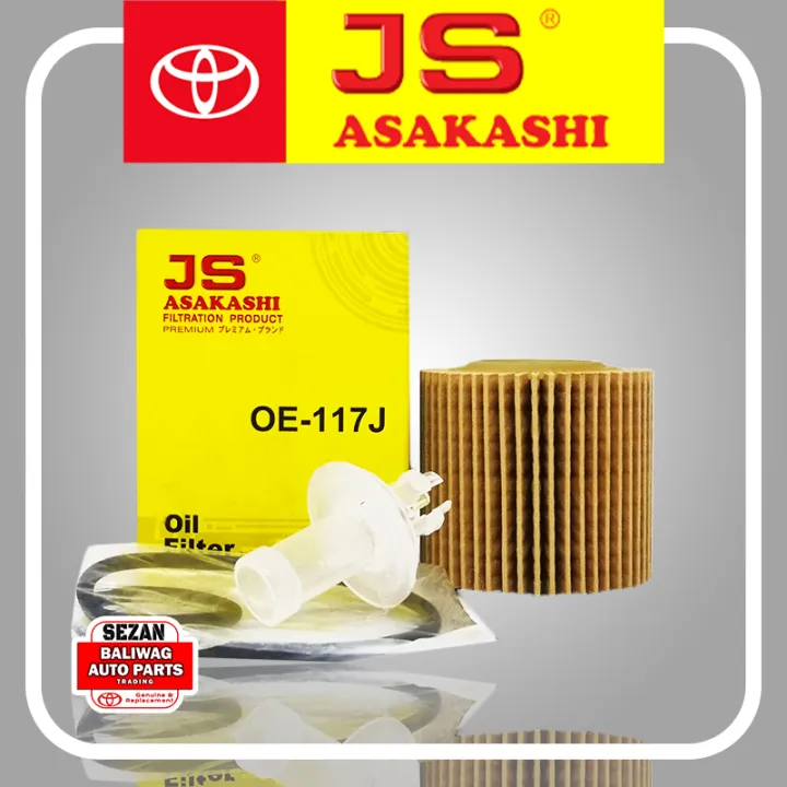 JS ASAKASHI OIL FILTER COROLLA ALTIS 20082013 OE117J Lazada PH