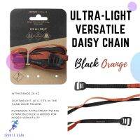 FORCLAZ เชือก เชือกเต็นท์ สายโซ่เดซี อเนกประสงค์และน้ำหนักเบาเป็นพิเศษ ( Ultra-Light and Versatile Daisy Chain - Black Orange ) CAMPING TENTS เต็นท์ แคมป์ปิ้ง ตั้งแคมป์