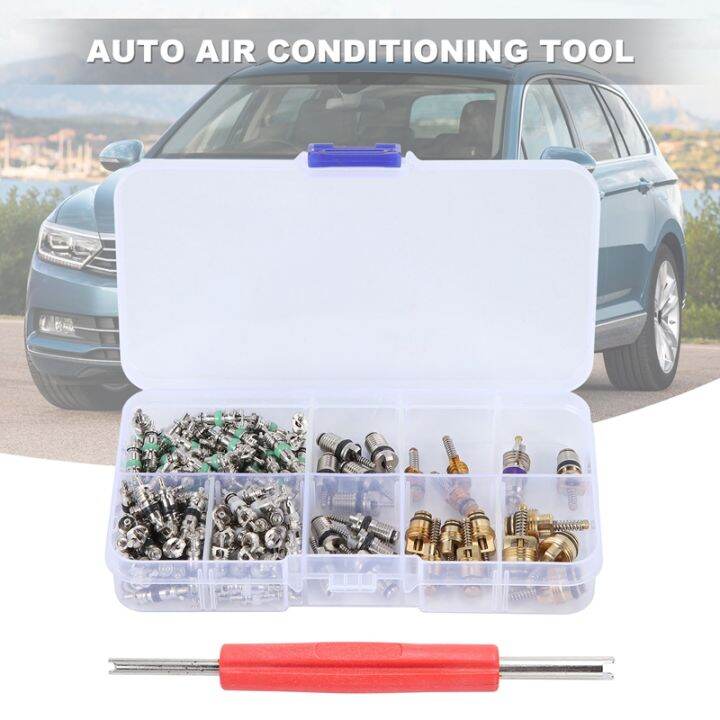 135-pcs-auto-air-conditioning-a-c-valve-core-r134-remover-assortment-kit-for-toyota-honda-lexus-nissan-hyundai-gm-ford-chrysler