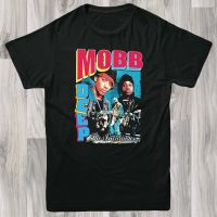 เสื้อยืดพิมพ์ลายแฟชั่น Mobb เสื้อยืดลําลอง แขนสั้น พิมพ์ลาย Deep Band สไตล์ฮิปฮอป เรโทร (2) BYTE 1OYP