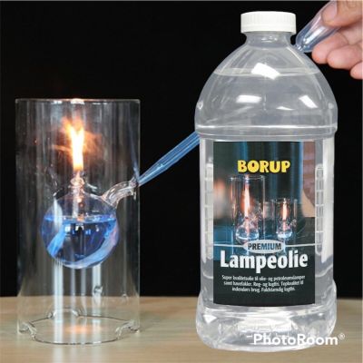 1009/1L. น้ำมันตะเกียงแก้ว Borup Bio Premium Lampeolie 1000 Ml. parafin